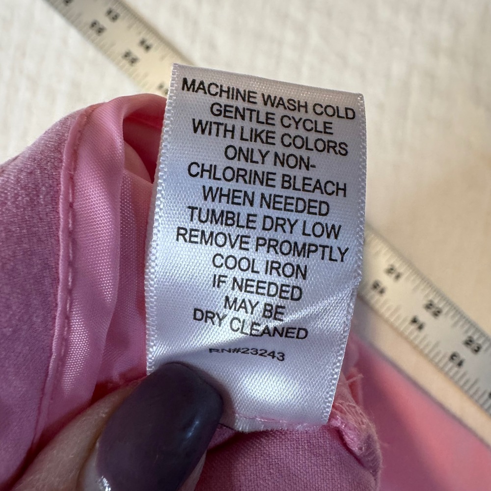 NY & Company Pink Dress Pants Womens 6 Tall Flat Front Boot Cut Retro Office - Picture 5 of 8